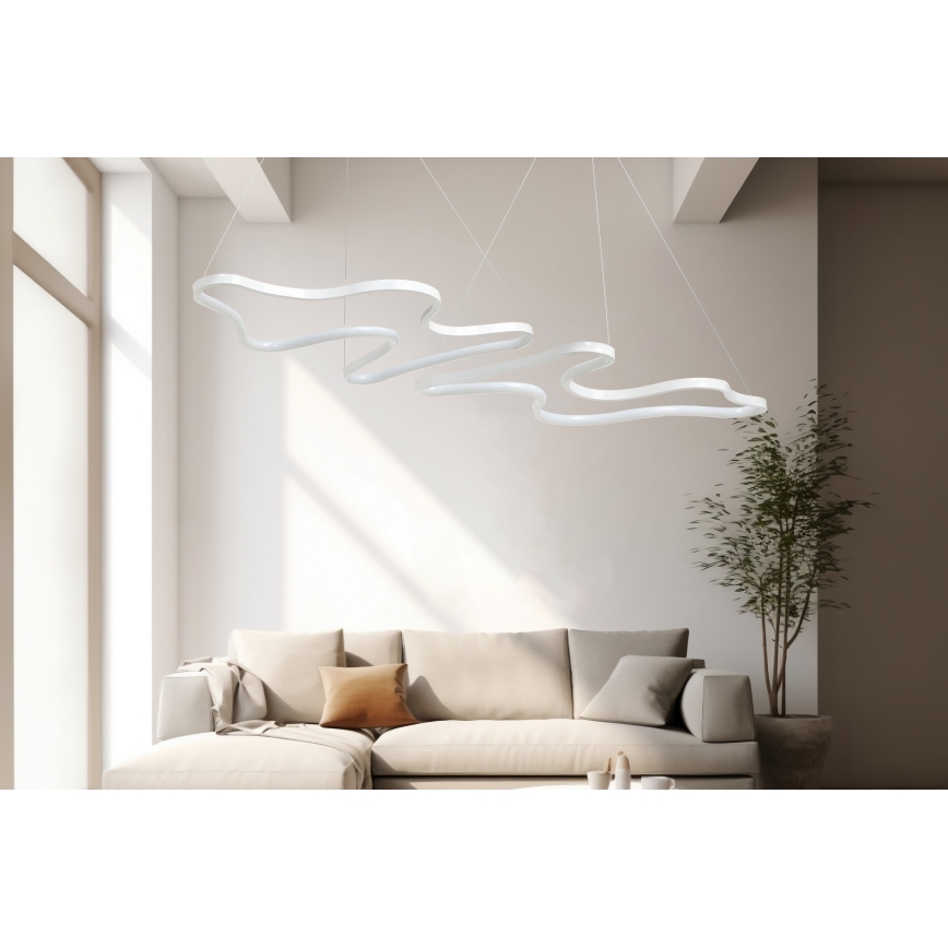 LED Висяща лампа DUPLE ARTISAN LED/80W/230V 6500K бяла