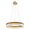 LED Висяща лампа FROZI LED/32W/230V с диаметър 50 см, златна