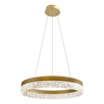 LED Висяща лампа FROZI LED/32W/230V с диаметър 50 см, златна