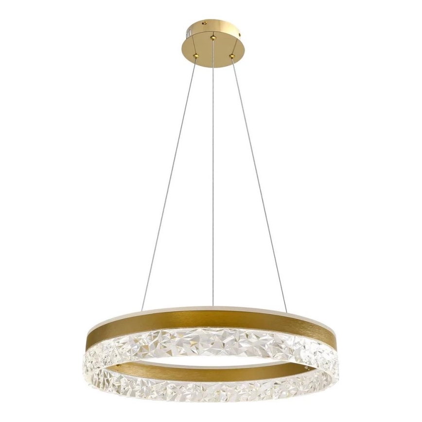 LED Висяща лампа FROZI LED/32W/230V с диаметър 50 см, златна