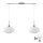 LED Висяща лампа HARMA 2xE27/60W/230V матов хром/бяла