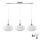 LED Висяща лампа HARMA 3xE27/60W/230V матов хром/бяло