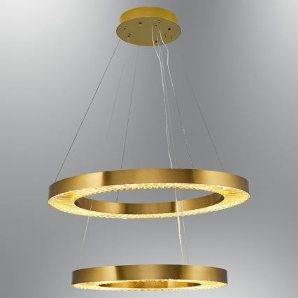 LED Висяща лампа JESI LED/140W/230V 3000K 100 см бронзова