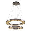LED Висяща лампа JESI LED/140W/230V 3000K диаметър 100 см сребриста