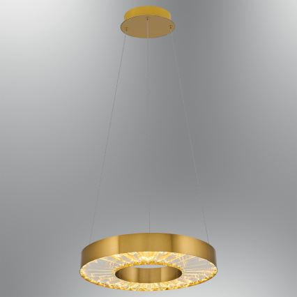 LED Висяща лампа JESI LED/35W/230V 3000K диаметър 40 см бронзов