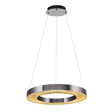 LED Висяща лампа JESI LED/35W/230V 3000K Ø 60 см Сребърна