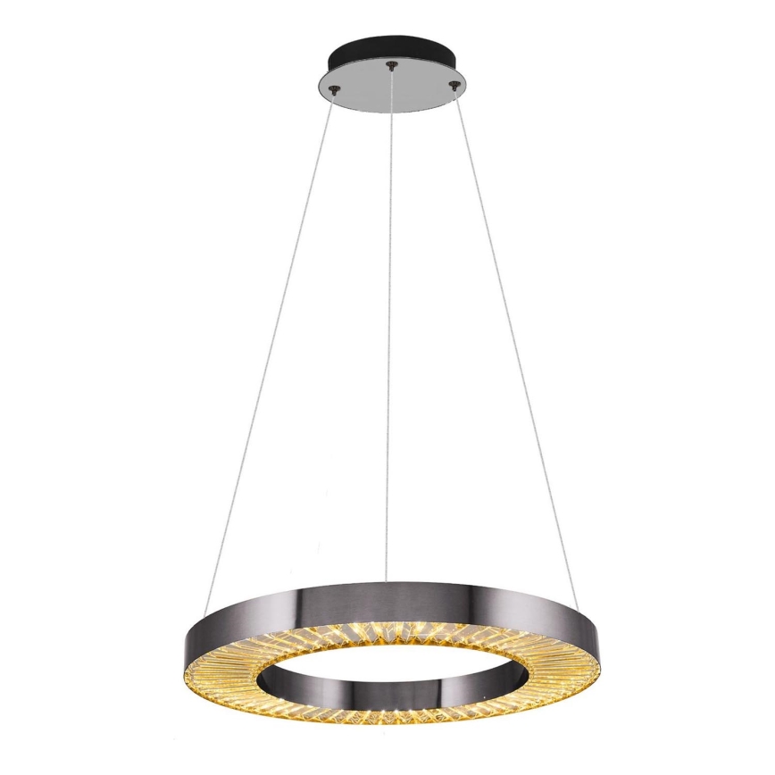 LED Висяща лампа JESI LED/35W/230V 3000K Ø 60 см Сребърна