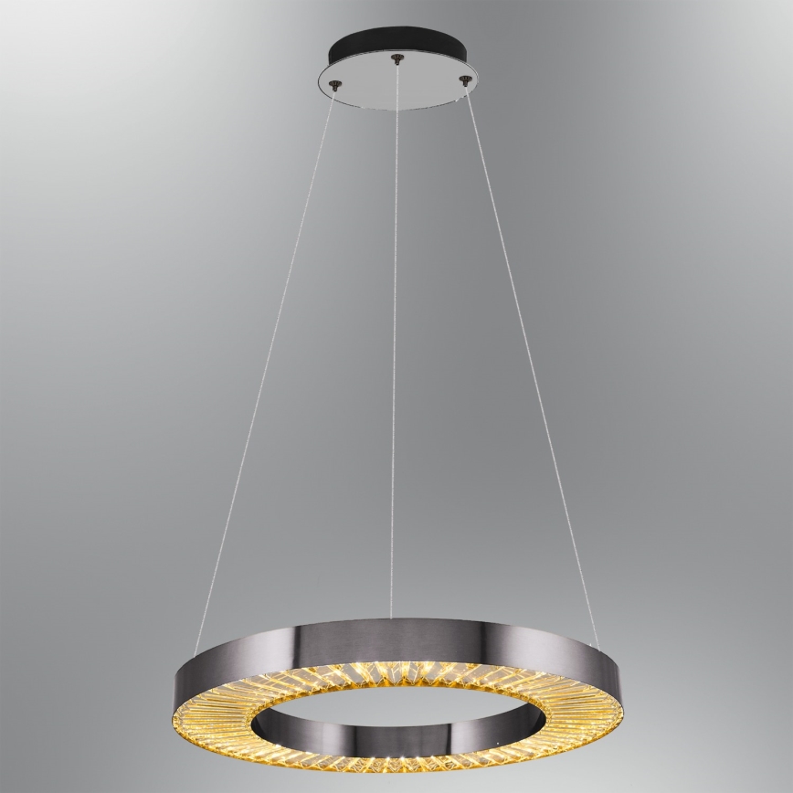 LED Висяща лампа JESI LED/35W/230V 3000K Ø 60 см Сребърна