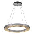 LED висяща лампа JESI LED/85W/230V 3000K Ø 80 см сребриста
