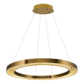 LED Висяща лампа JESI LED/90W/230V 3000K диаметър 100 см бронзова
