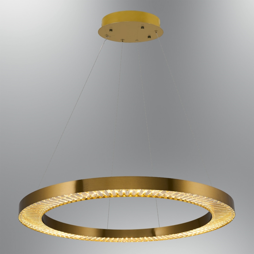 LED Висяща лампа JESI LED/90W/230V 3000K диаметър 100 см бронзова