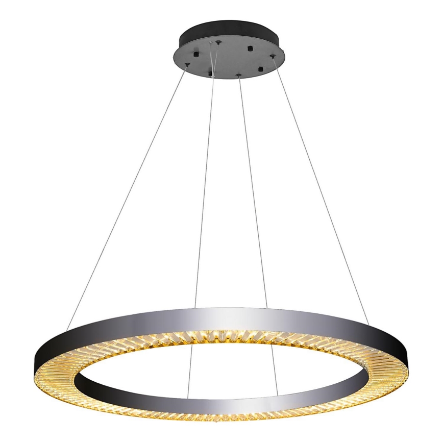 LED Висяща лампа JESI LED/90W/230V 3000K диаметър 100 см сребриста