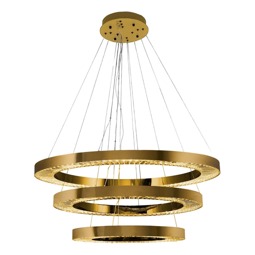 LED висяща лампа JESI LED/99W/230V 3000K 100 см бронзова