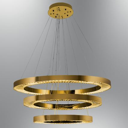 LED висяща лампа JESI LED/99W/230V 3000K 100 см бронзова