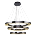 LED Висяща лампа JESI LED/99W/230V 3000K Ø 100 см Сребърна
