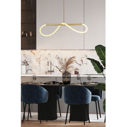 LED Висяща лампа SUPREME LED/22W/230V 100 см злато