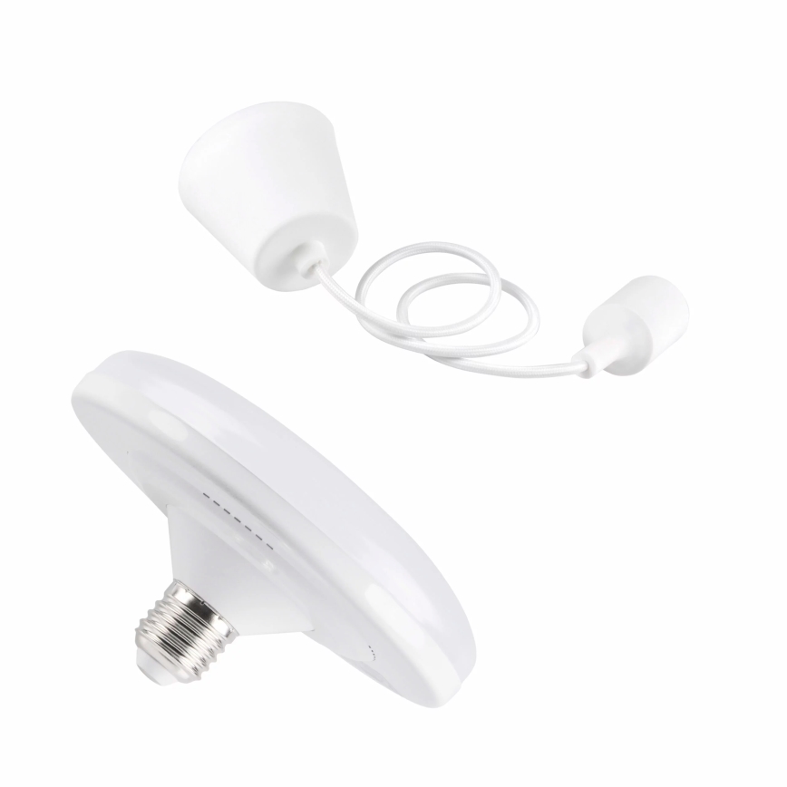 LED Висящи лампи KIKI 1xE27/10W/230V бяла