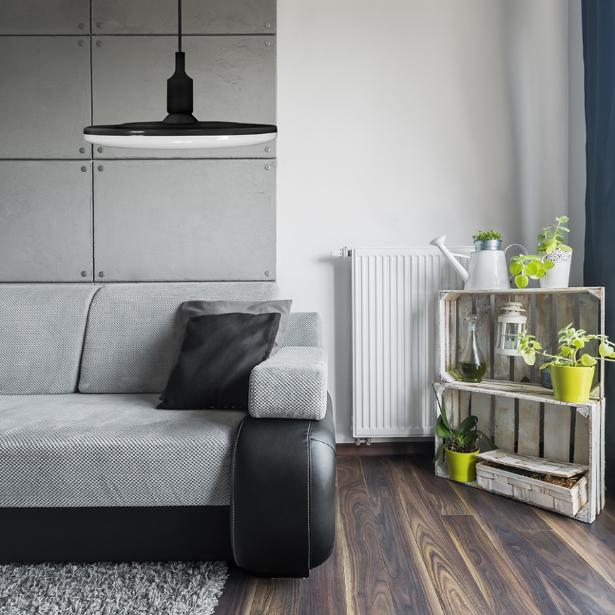 LED Висящи лампи KIKI 1xE27/10W/230V черно