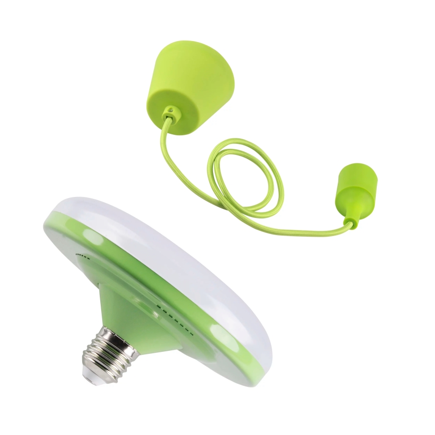 LED Висящи лампи KIKI 1xE27/10W/230V зелена