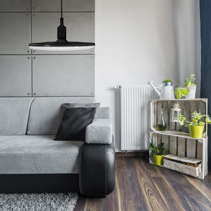 LED Висящи лампи KIKI 1xE27/15W/230V черно