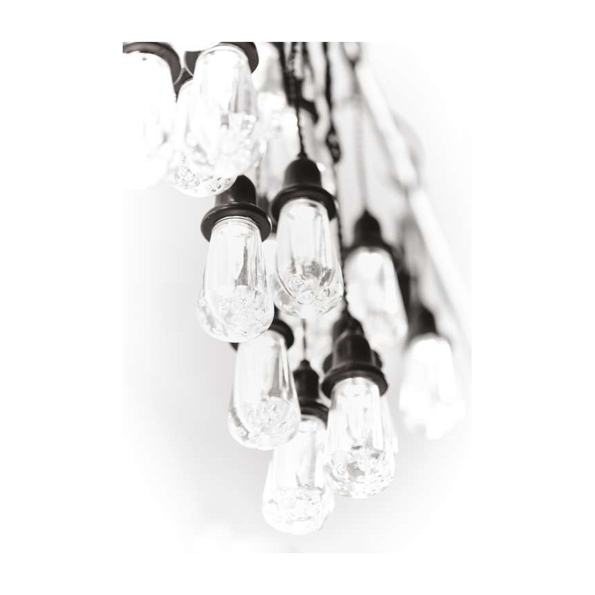 LED външен декоративен гирлянд 16xLED 8,6m IP44 студено бяло