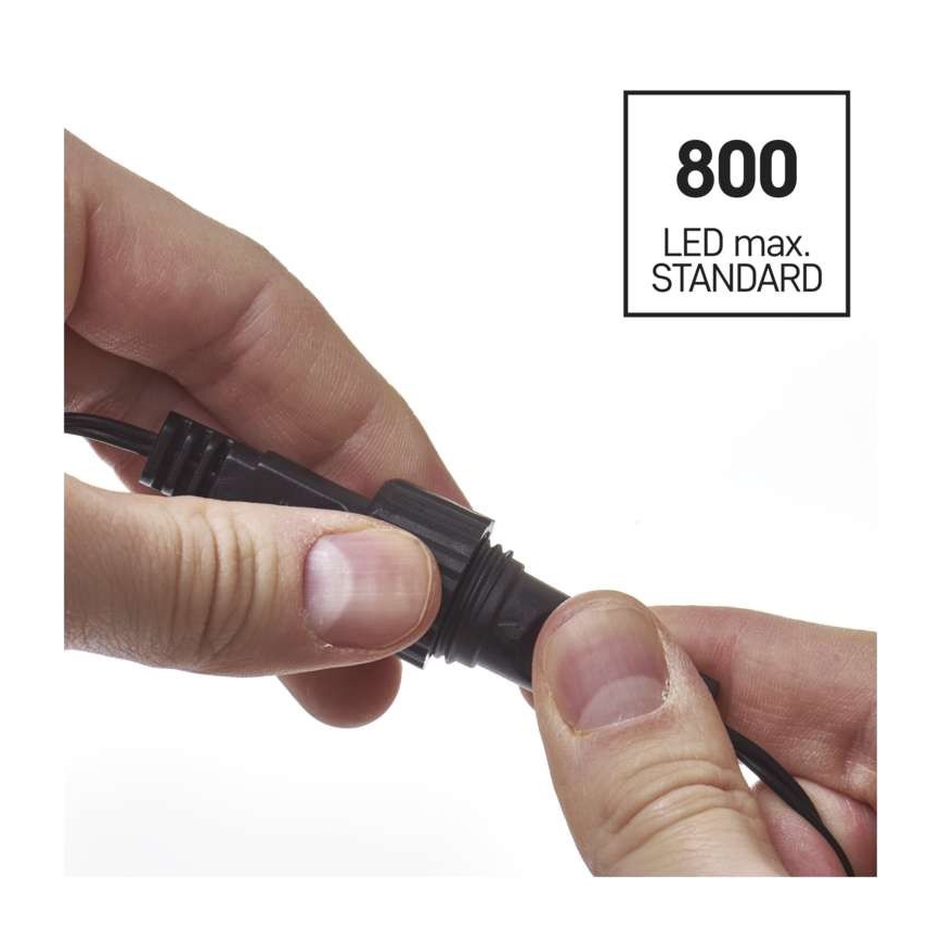 LED външен гирлянд 100xLED/15m IP44 топло бяло