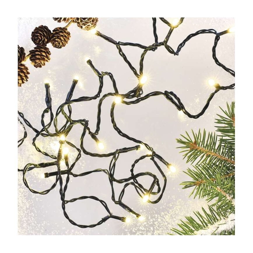 LED външен гирлянд 180xLED/23m IP44 топла бяла светлина