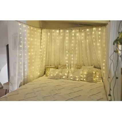 LED Външен гирлянд 240xLED/8 функции 6,7 m IP44 топла бяла