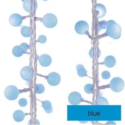 LED външен гирлянд 40xLED/9m IP44 син