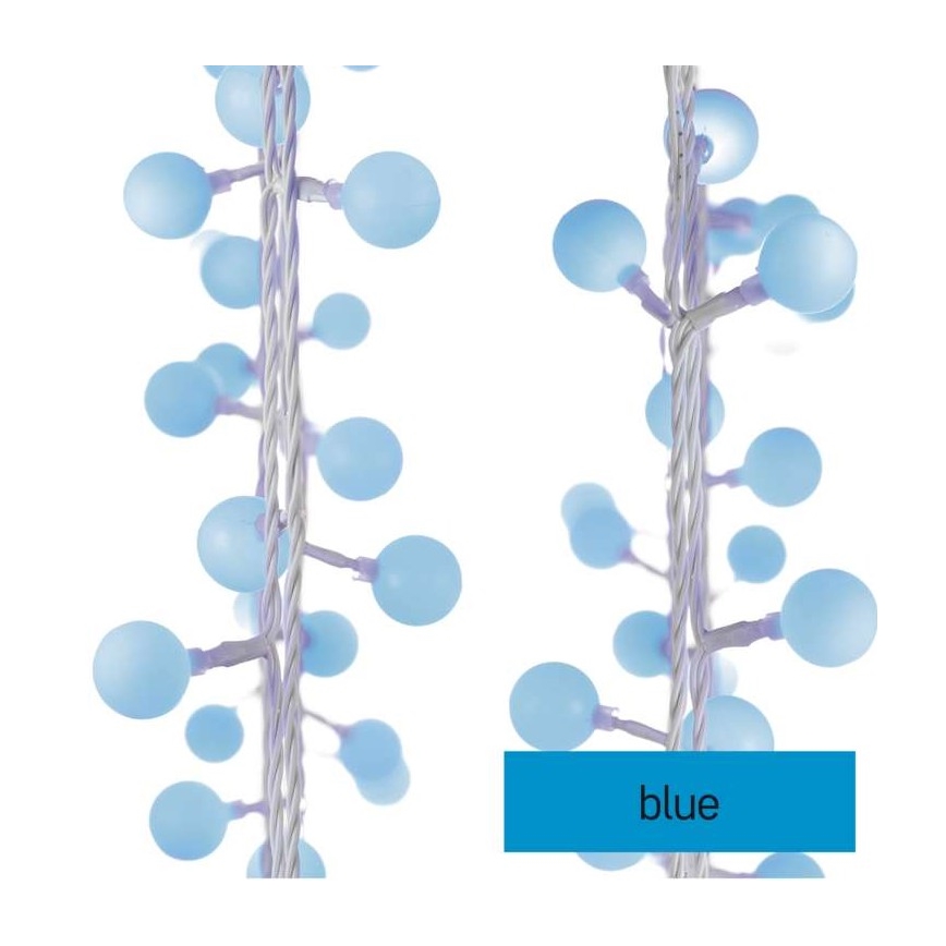 LED външен гирлянд 40xLED/9m IP44 син