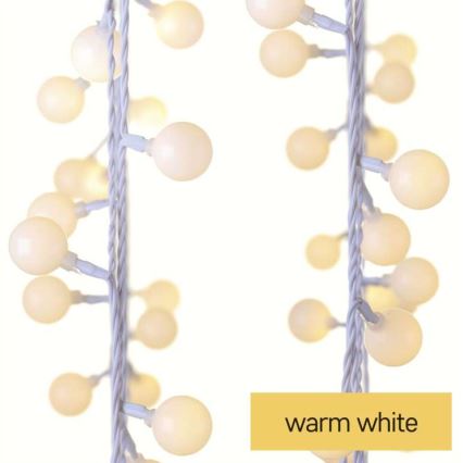 LED външен гирлянд 40xLED/9m IP44 топло бяло