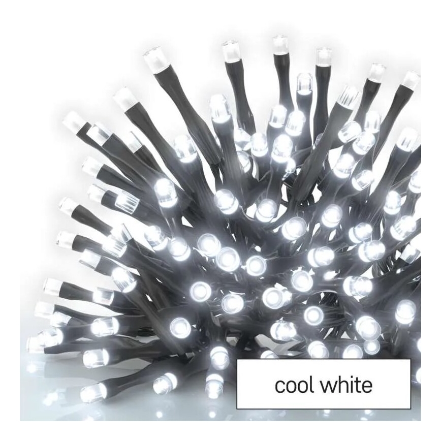LED Външен  гирлянд 50xLED/5m IP44 студено бяло
