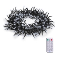 LED външен гирлянд 576xLED/8 функции 8m IP44 студено бяло + дистанционно