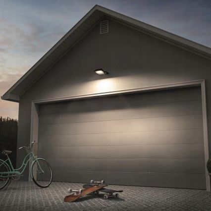 LED външен прожектор със сензор за движение и сумрак LED/100W/230V 4500K IP65 черен