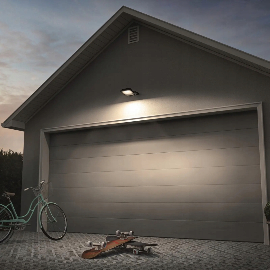 LED външен прожектор със сензор за движение и сумрак LED/100W/230V 4500K IP65 черен