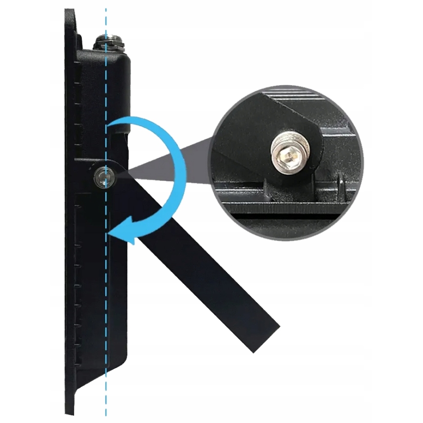 LED външен прожектор със сензор за движение и сумрак LED/100W/230V 4500K IP65 черен