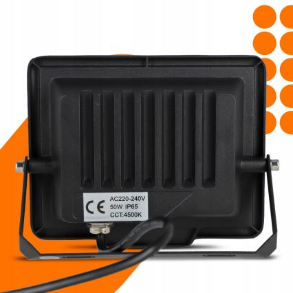 LED Външен прожектор LED/50W/230V 4500K IP65 черен