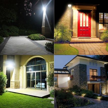 LED външен прожектор със сензор LED/50W/230V 4500K IP65 черен