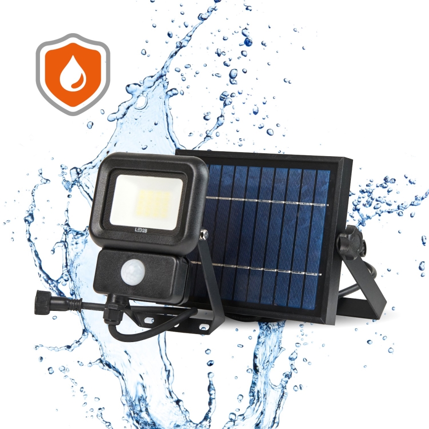 LED Външен соларен прожектор със сензор LED/10W/3,7V 6500K IP65 2200 mAh