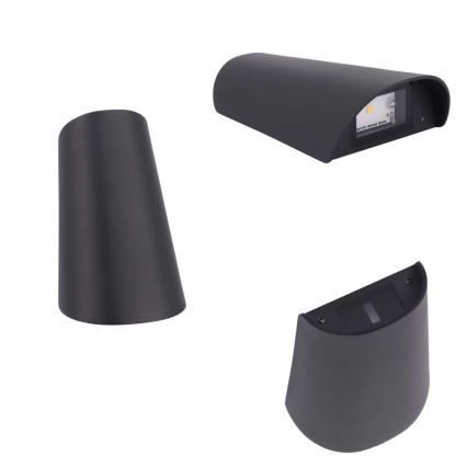 LED външен стенен аплик LED/11W/230V IP65 черен