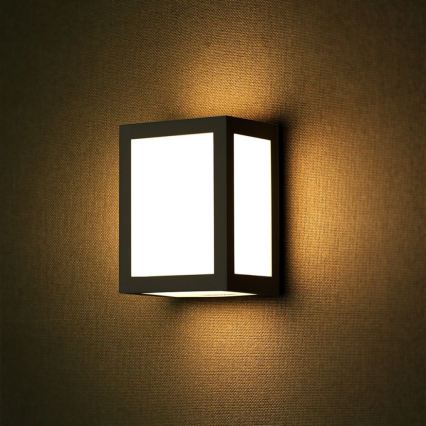 LED външен стенен осветител LED/12W/230V 6400K IP65 черен