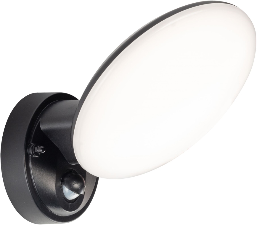 LED външен стенен осветител OLAF със сензор за движение и сумрак LED/10W/230V IP44 черен