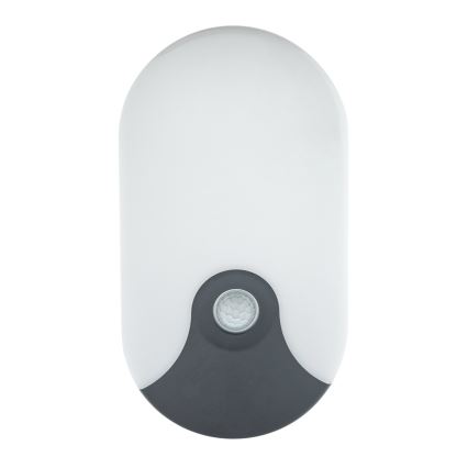 LED външен стенен осветител със сензор за движение LED/18W/230V IP44 антрацит