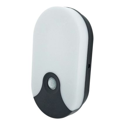 LED външен стенен осветител със сензор за движение LED/18W/230V IP44 антрацит