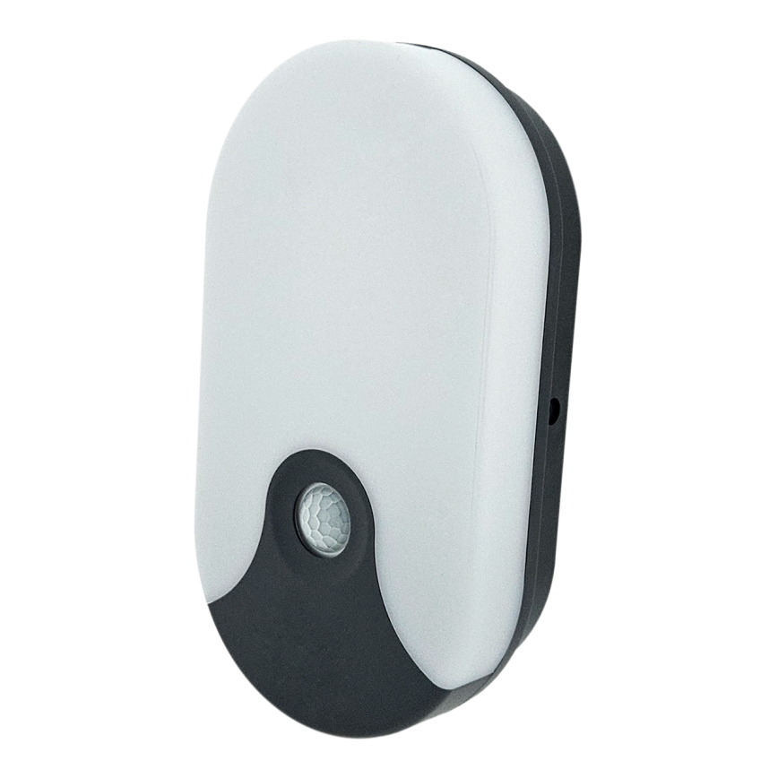 LED външен стенен осветител със сензор за движение LED/18W/230V IP44 антрацит