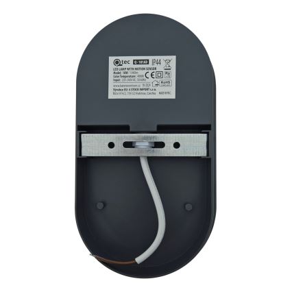 LED външен стенен осветител със сензор за движение LED/18W/230V IP44 антрацит