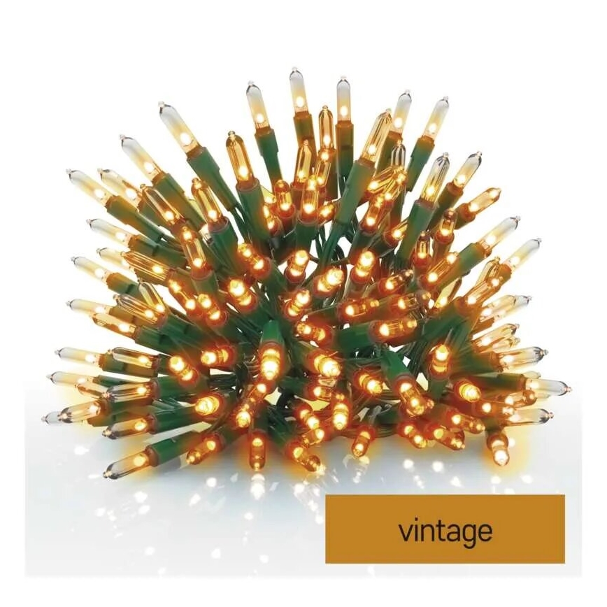 LED Външна коледна верига 150xLED/27,35м IP44 винтидж