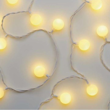LED Външен коледен гирлянд 40xLED/9m IP44 топло бяло