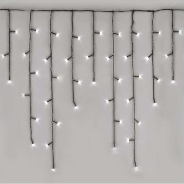 LED външен коледен гирлянд 600xLED/8 режима 15m IP44 студено бяло