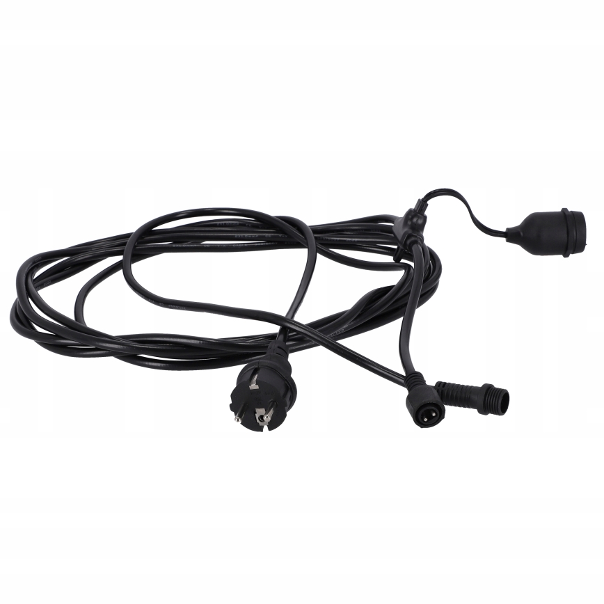 LED външна декоративна гирлянда 20xE27/1W/230V 20,94 m IP44 черна